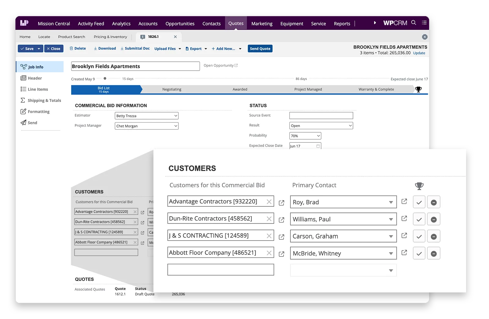 WPCRM Job Management